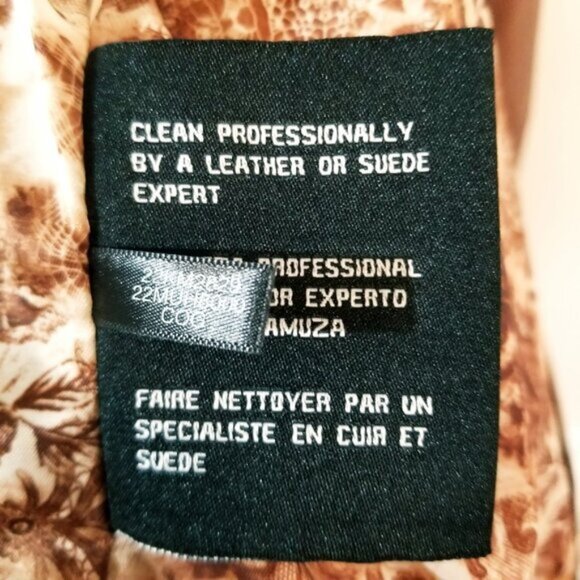 Guess Genuine Leather Moto Cropped Style Jacket – Warm Brown - Sz XL - Picture 4 of 15